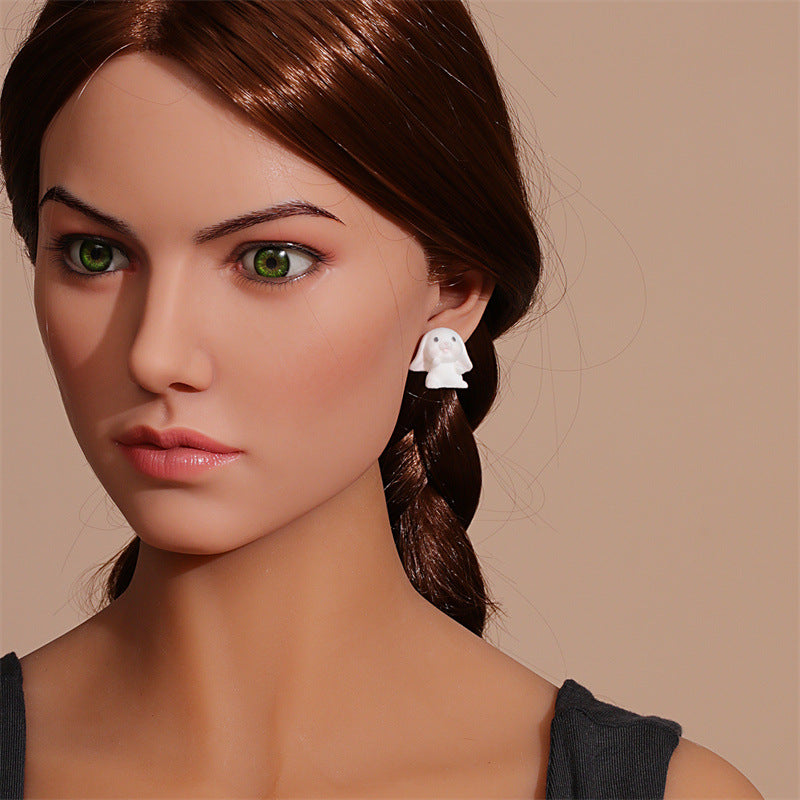 Wholesale Cute Animals Cartoon Flocking Earrings